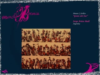 Pintura | Acrílico “ Gente del Sur”  Jorge Aráoz Badí Argentina 