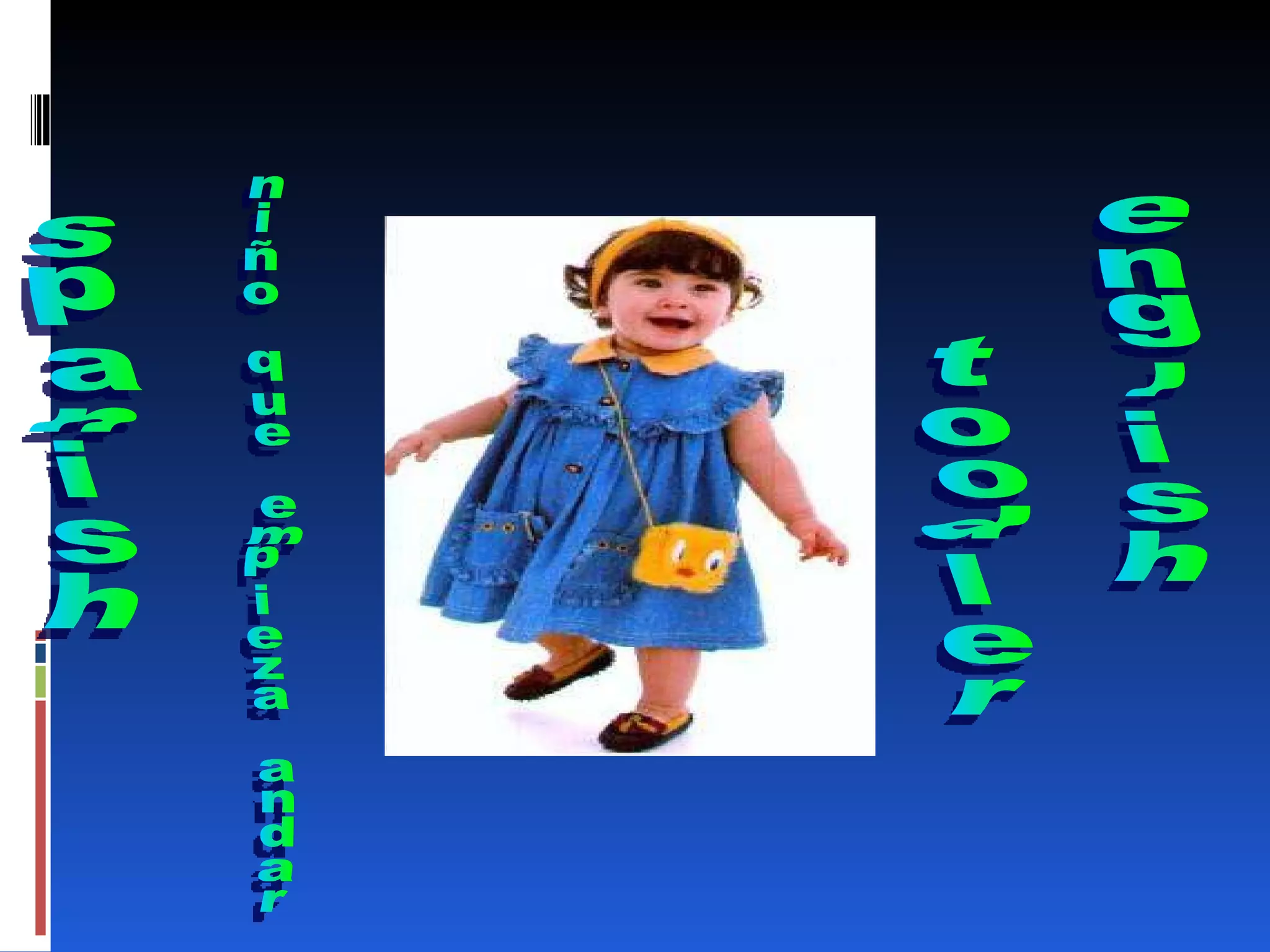 english spanish niño que empieza andar toodler