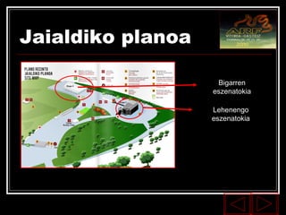 Jaialdiko planoa Bigarren eszenatokia Lehenengo eszenatokia 