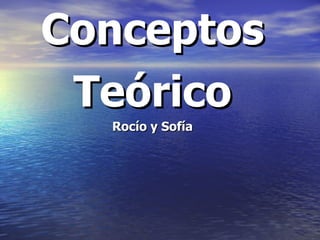 Conceptos Teórico Rocío y Sofía 