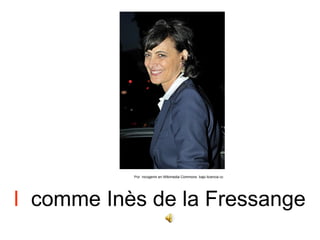 Por nicogenin en Wikimedia Commons bajo licencia cc




I comme Inès de la Fressange
 