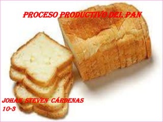 Proceso productivo del pan




Johan Steven cárdenas
10-3
 