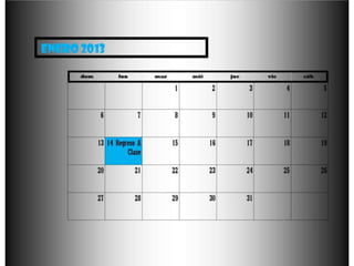 Calendario Meses