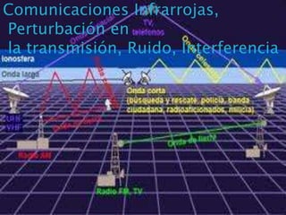 Comunicaciones Infrarrojas,
Perturbación en
la transmisión, Ruido, Interferencia




                           3/9/2013
 