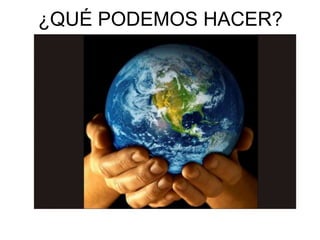 ¿QUÉ PODEMOS HACER?
 