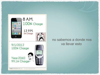 no sabemos a donde nos
va llevar esto
 