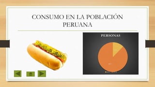 CONSUMO EN LA POBLACIÓN
PERUANA
PERSONAS

12%

88%

2013

2014

 