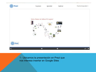 Insertar un Prezi en Google Sites | PPTX