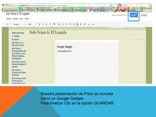 Insertar un Prezi en Google Sites | PPTX