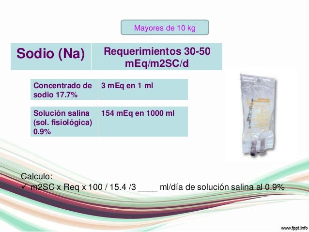 Líquidos y electrolitos en pediatria