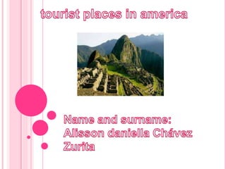 lugares turísticos de america