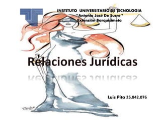 INSTITUTO UNIVERSITARIO DE TECNOLOGIA
‘’Antonio José De Sucre’’
Extensión Barquisimeto
Luis Pita 25.842.076
 