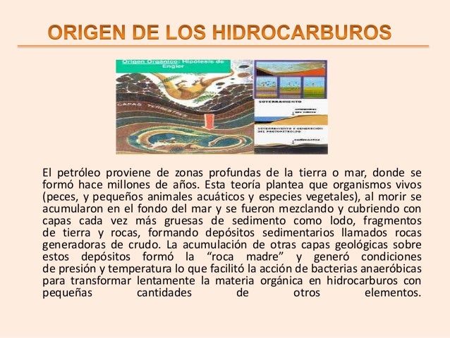 ORIGEN DE LOS HIDROCARBUROS