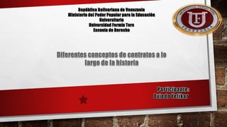 República Bolivariana de Venezuela
Ministerio del Poder Popular para la Educación
Universitaria
Universidad Fermín Toro
Escuela de Derecho
 