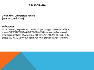 IMÁGENES
https://www.google.com.mx/search?q=El+origen+del+t%C3%A9
rmino+%E2%80%9Cwiki%E2%80%9D&safe=active&source=ln
ms&tbm=isch&sa=X&ved=0ahUKEwjKp7iy_qfXAhUBQyYKHUtv
BhcQ_AUICigB&biw=1264&bih=587#imgrc=isP1YXq5Ns0y1M:
Jordi Adell Universitat Jaume I
(versión preliminar)
BIBLIOGRAFIA
 