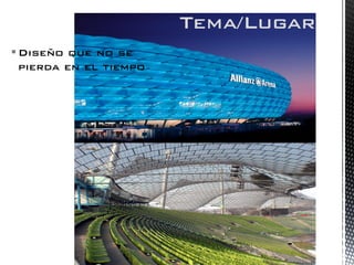 Diseño que no se pierda en el tiempo 
Tema/Lugar  