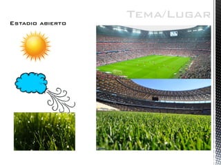 Estadio abierto 
Tema/Lugar  