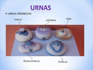 URNAS CERÁMICAS: SIMA JAPONESA HUELLA ÓVALO ESTRELLA ESTRELLA 