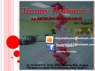 RIF : 9679896-9 [email_address] [email_address] Jimmy Agudo Johnny Peralta 