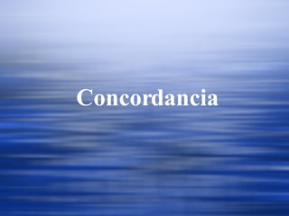 Concordancia 