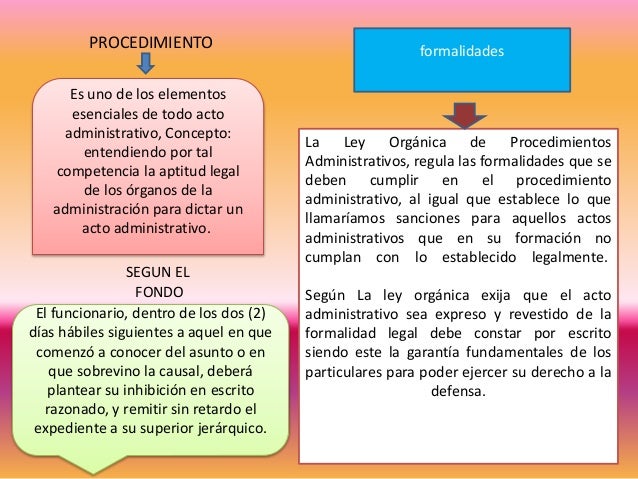 Requisitos de validez Del acto Administrativo.