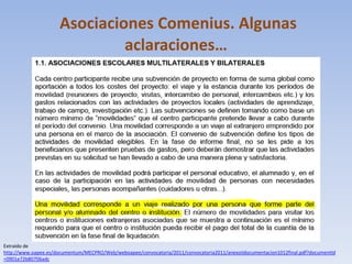 Asociaciones Comenius. Algunas
                               aclaraciones…




Extraído de
http://www.oapee.es/documentum/MECPRO/Web/weboapee/convocatoria/2011/convocatoria2011/anexoiidocumentacion1012final.pdf?documentId
=0901e72b80706adc
 