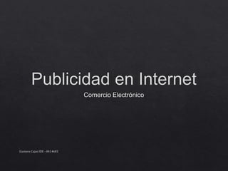 Gustavo Cajas IDE - 0414681
 