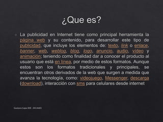 Gustavo Cajas IDE - 0414681
 