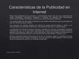 Gustavo Cajas IDE - 0414681
 