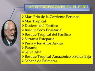 Mar Frio de la Corriente Peruana
Mar Tropical
Desierto del Pacífico
Bosque Seco Ecuatorial
Bosque Tropical del Pacífi...