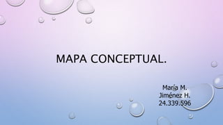 MAPA CONCEPTUAL.
María M.
Jiménez H.
24.339.596
 