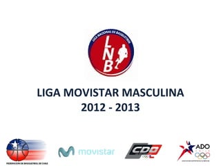 LIGA MOVISTAR MASCULINA
       2012 - 2013
 