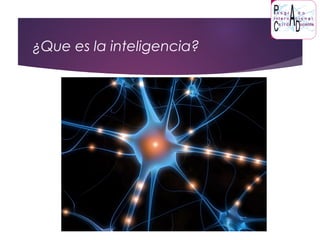 ¿Que es la inteligencia?
 