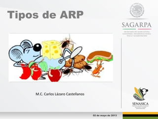 Tipos de ARP
M.C. Carlos Lázaro Castellanos
02 de mayo de 2013
 