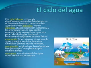 Se ha detectado vapor de agua en:Mercurio - Un 3,4% de su atmósfera contiene agua, y grandes cantidades en la exosfera.Venus- 0.002% en la atmósferaTierra- cantidades reducidas en la atmósfera (sujeto a variaciones climáticas)Marte- 0.03% en la atmósferaJúpiter- 0.0004% en la atmósferaSaturno- sólo en forma de inlandsisEncelado(luna de Saturno) - 91% de su atmósfera