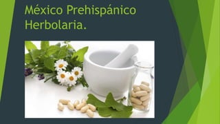 México Prehispánico
Herbolaria.
 