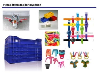 Piezas obtenidas por inyección 