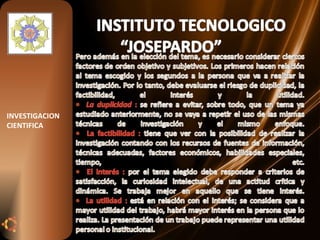 INVESTIGACION CIENTIFICA 