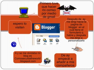 Presentación andrea como crear un blog