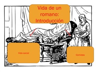 Vida de un romano: Introducción Vida social Comidas