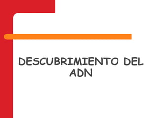 DESCUBRIMIENTO DEL ADN