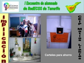 CEIP Matías Llabrés Implicación Carteles para ahorro 