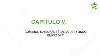 CAPÍTULO V.
COMISIÓN NACIONAL TÉCNICA DEL FONDO
EMPREDER
 