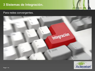 YOUR LOGO
Page  14
3 Sistemas de Integración.
Para redes convergentes.
 