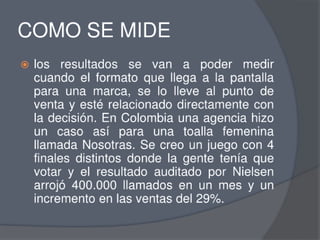 Presentación advertainment