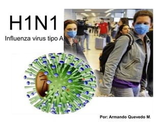 H1N1 Influenza virus tipo A  Por: Armando Quevedo M. 