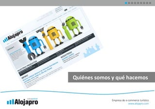 Quiénes somos y qué hacemos 