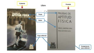 Libro
Cubierta
Portada
Autor
Título
Casa editorial
Ciudad de la
casa editorial
 