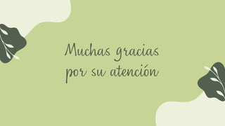 Muchas gracias
por su atención
 
