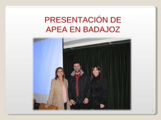Presentación apeacurso